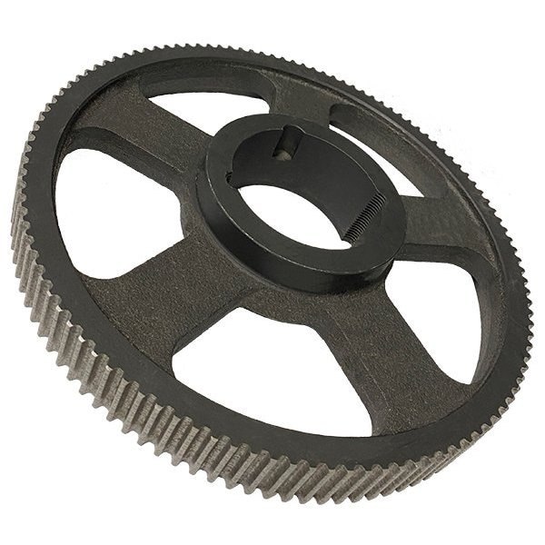 B&B Manufacturing 75-8MX21-2517, Timing Pulley, Cast Iron, Black Oxide, 75-8MX21-2517 - main